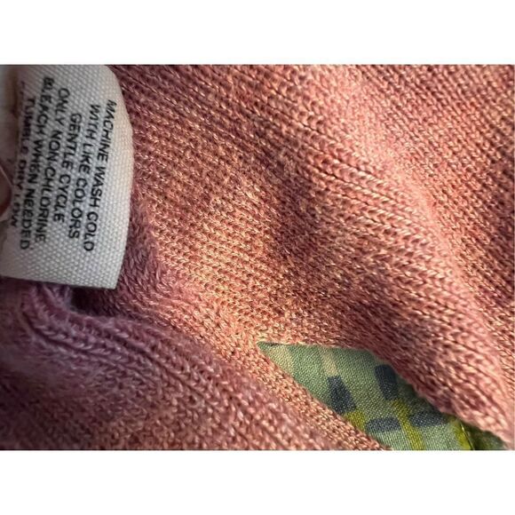 Retrology Women's Pink Pullover Knot Front Sweater Size Medium - Picture 14 of 16